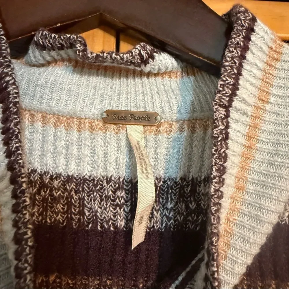 Free People Multicolor Knit Sweater small